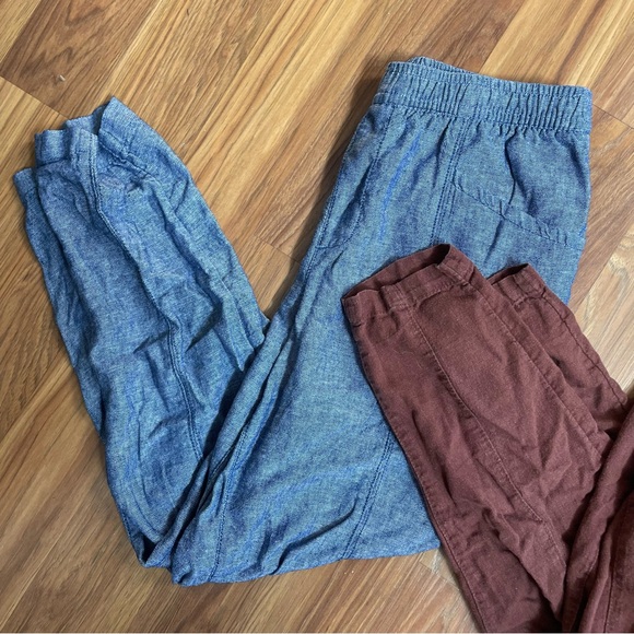 Bundle Set of (2) Old Navy High-Waisted Linen Blend Pants - Picture 3 of 7